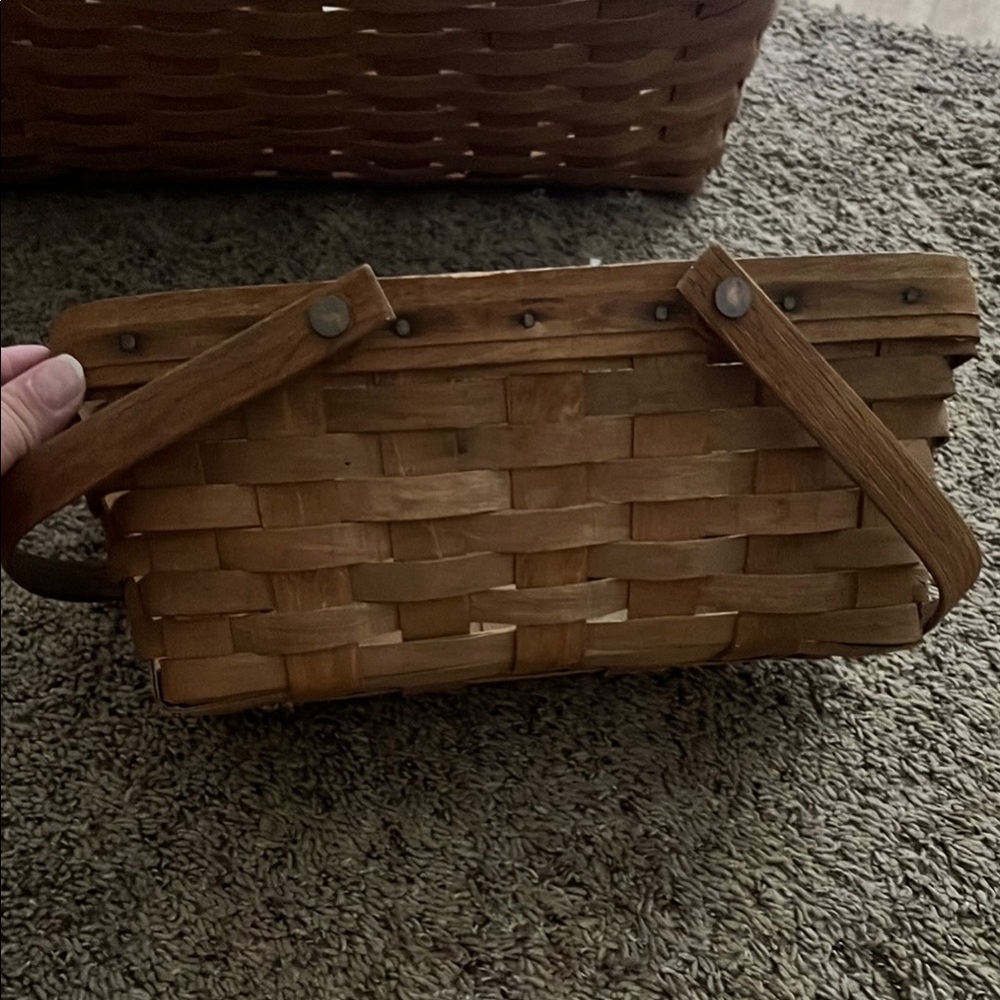 Longaberger Woven Basket with Handles